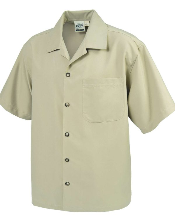 Men's Microfiber Camp Shirt with Chest PKT