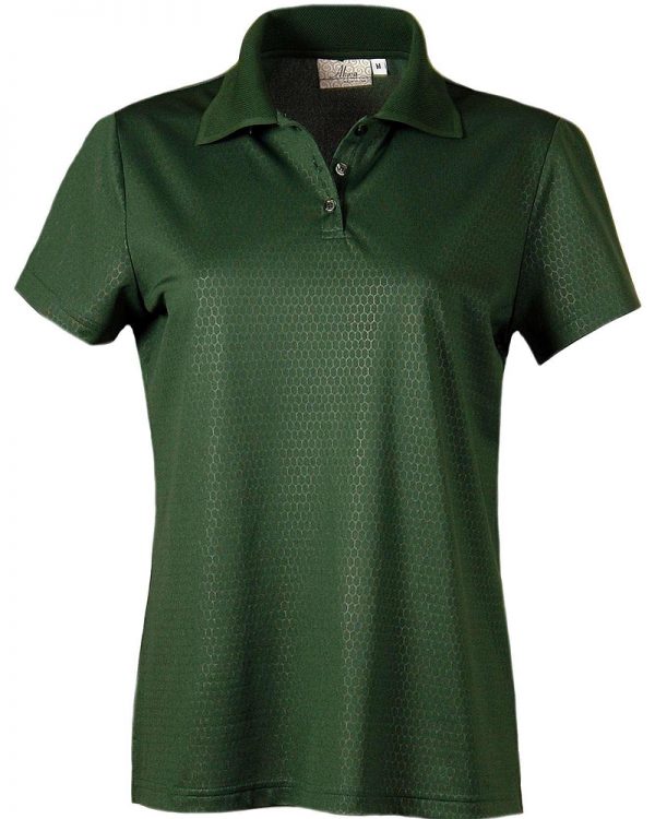 Embossed Honeycomb Pique Ladies' Polo