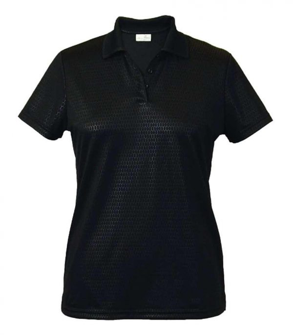 Embossed Honeycomb Pique Ladies' Polo