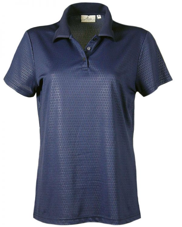 Embossed Honeycomb Pique Ladies' Polo