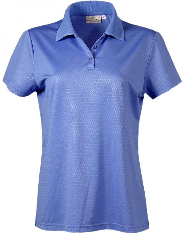 Embossed Honeycomb Pique Ladies' Polo