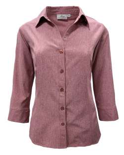 Ladies' 3/4 Sleeve Dress Shirt