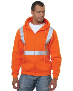 Hi-Visibility Full-Zip Hooded Fleece