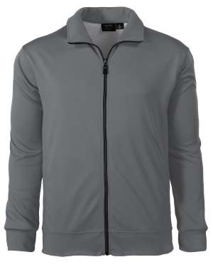 Men's Full Zip Jacket with Pockets Solid (Polyester)