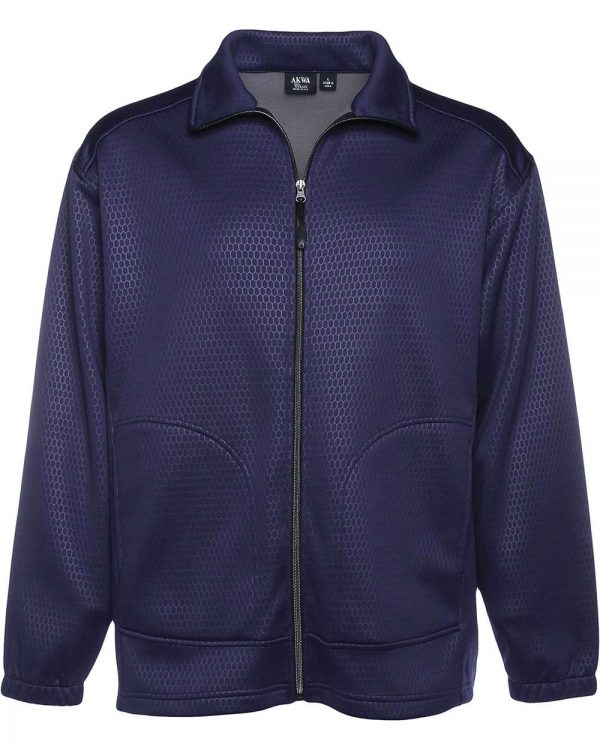 Soft Shell Embossed Full Zip Jacket with PKTS