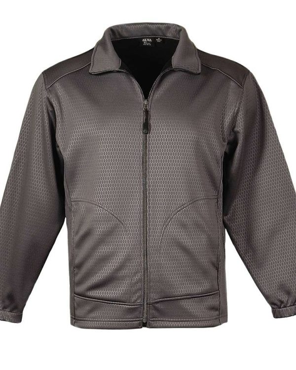 Soft Shell Embossed Full Zip Jacket with PKTS