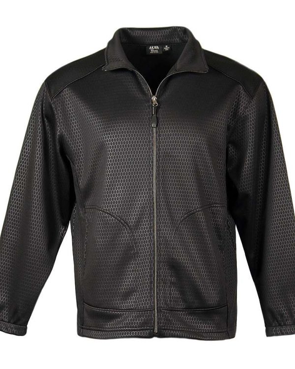 Soft Shell Embossed Full Zip Jacket with PKTS