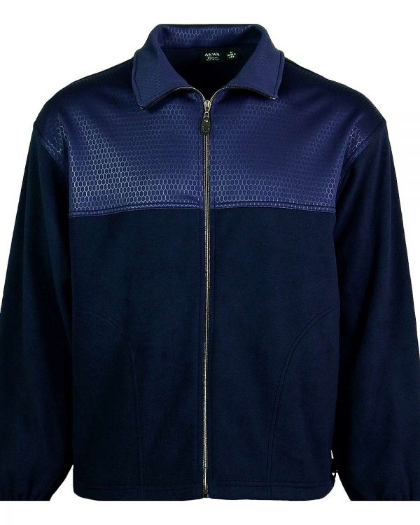 Soft Shell Embossed Full Zip Jacket w PKTS