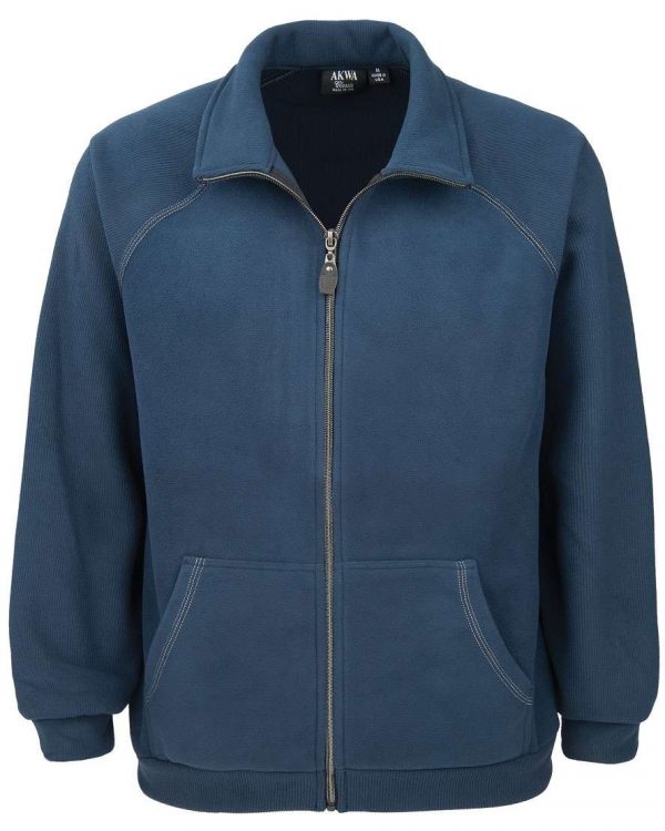 Corduroy Fleece Full Zip Jacket with PKTS