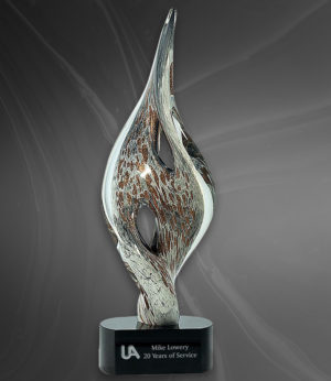 Spire Twist Art Glass Award