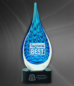Pacific Blue Raindrop Award
