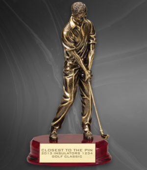 Bronze Sculpture Golfer Award