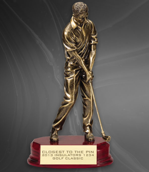 Bronze Sculpture Golfer Award