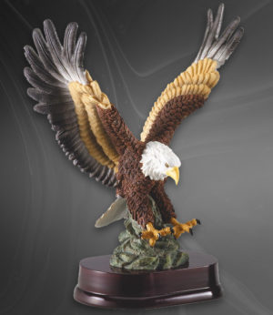 12" Colorful Eagle in Flight