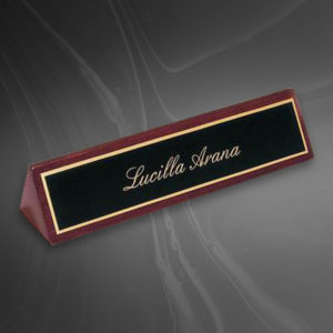 Rosewood Name Plate