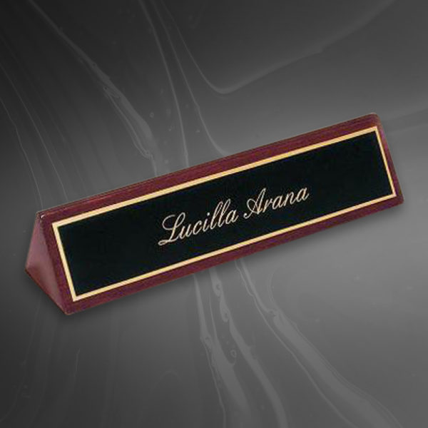 Rosewood Name Plate