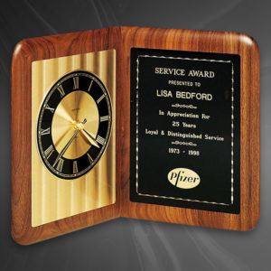 American Walnut Desk Clock