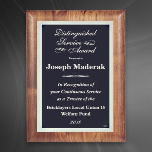 American Walnut Plaque