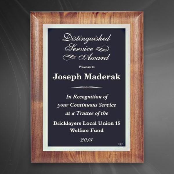 American Walnut Plaque