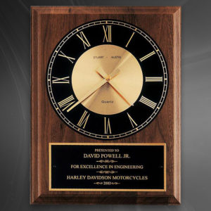 Walnut Clock Plaque