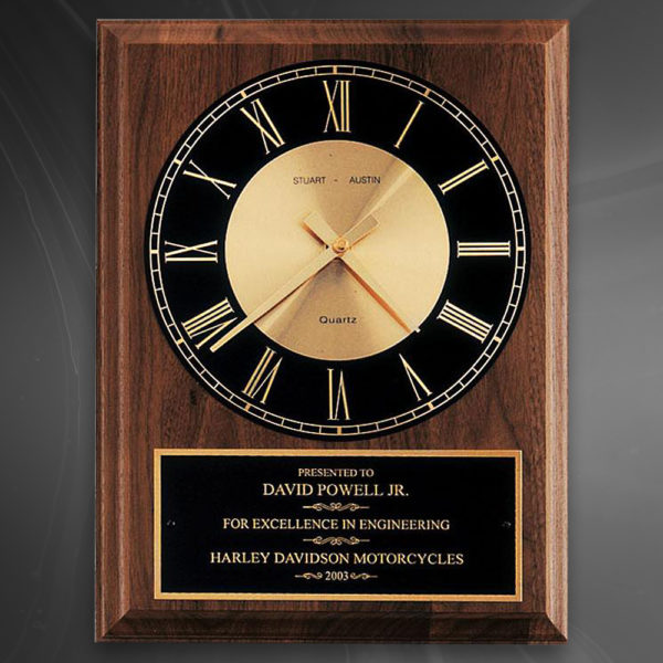 Walnut Clock Plaque