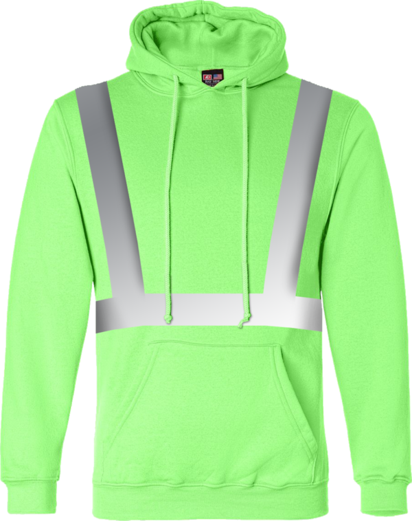 Hi-Visibility Hooded Pullover Fleece