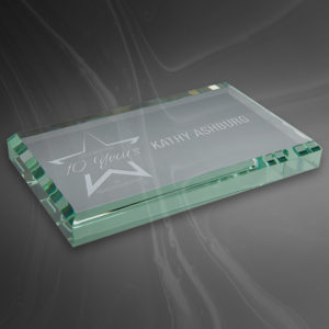 Jade Glass Paperweight