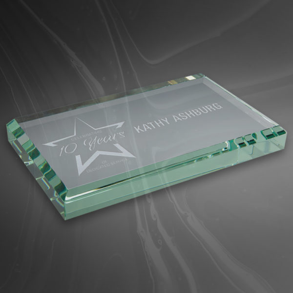 Jade Glass Paperweight