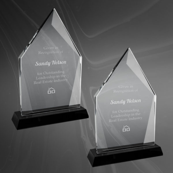 Diamond Halo Glass Award
