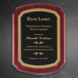 Rosewood Piano Plaque