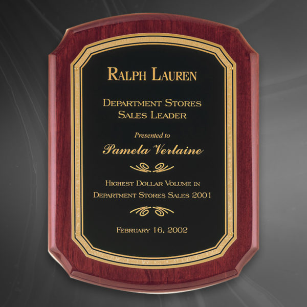 Rosewood Piano Plaque