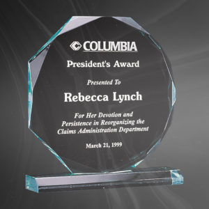 Acrylic Octagon Award