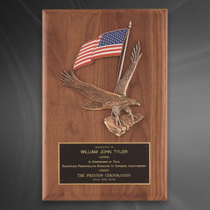 Eagle and Flag Plaque