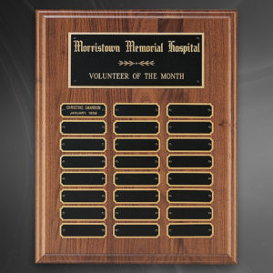 Perpetual Walnut Plaque