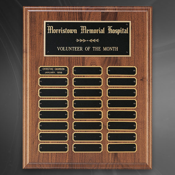 Perpetual Walnut Plaque